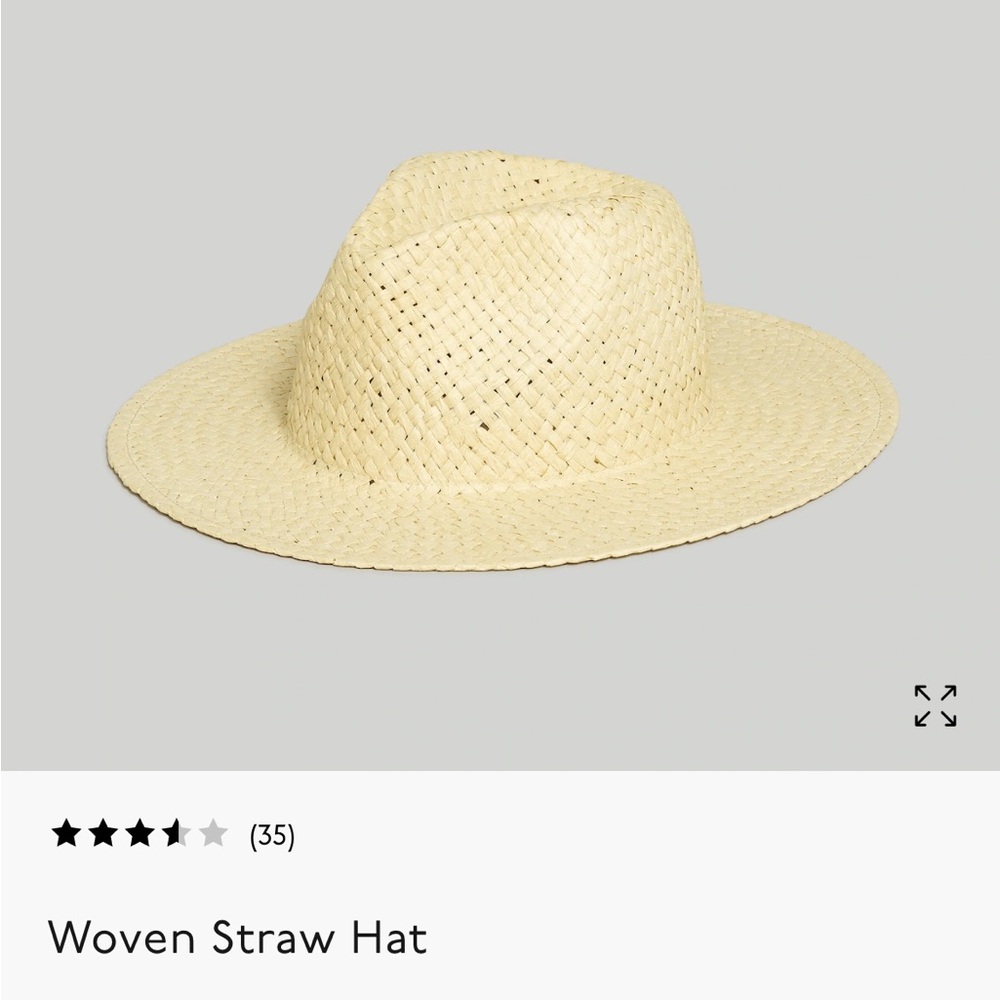 NWT Madewell Woven Straw Hat Size: M/L